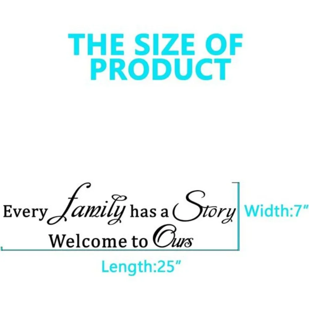 Family Wall Stickers Inspirational Quotes Vinyl Art Decals Home Bedroom Living R